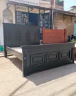 Kitanda cha Mbao Nyeusi cha 5x6 - 2