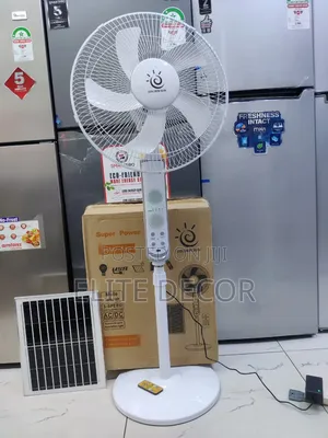Golden Sun 16-Inch Solar Standing Fan (AC/DC)