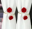 Adjustable Pearl Butterfly Flower Curtain Tiebacks - Mpya Kabisa - 1