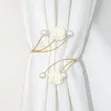 Adjustable Pearl Butterfly Flower Curtain Tiebacks - Mpya Kabisa - 2