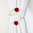 Adjustable Pearl Butterfly Flower Curtain Tiebacks - Mpya Kabisa - 3