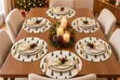 Placemats 6 za Mviringo za Mti wa Krismasi Nyeupe - 2