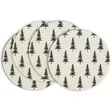 Placemats 6 za Mviringo za Mti wa Krismasi Nyeupe - 3