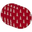 Placemats 6 za Mviringo za Mti wa Krismasi Nyeupe - 4