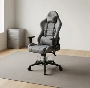 Soft Fabric Gaming Chair - Gray