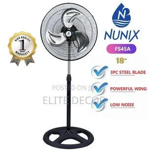 Nunix FS45A 18-Inch Stand Fan