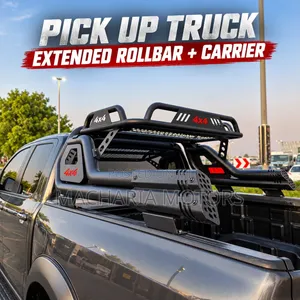 Pickup Truck Extended Roll Bar with Top Basket
