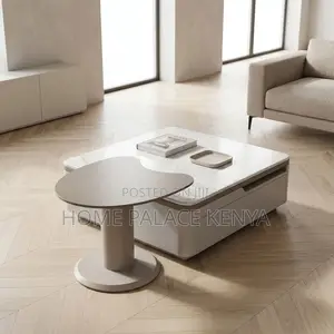 Space Saving Coffee Table - White Glossy