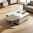 Space Saving Coffee Table - White Glossy - 5