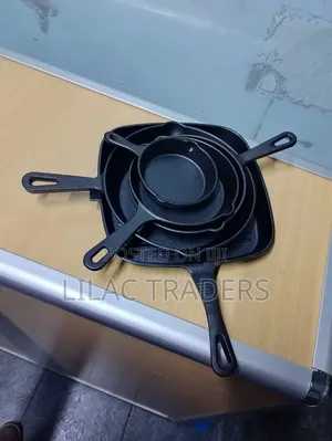 Durable Heavy Iron Skillet Set - 5 Sizes
