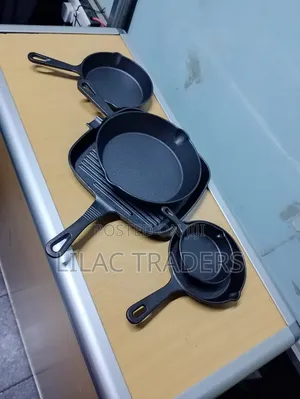 Seti ya Vipande 5 vya Kikaango cha Chuma cha Kutupwa cha Uzito