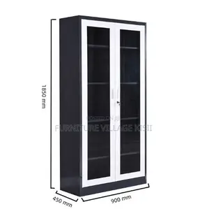 White & Gray Steel Office Filing Cabinet