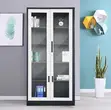 White & Gray Steel Office Filing Cabinet - 2