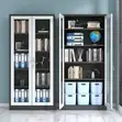 White & Gray Steel Office Filing Cabinet - 5
