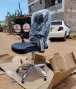 Brand New Black Leather Office Chair - 1