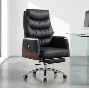 Leatherette Executive Director's Office Chair with Footrest