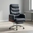 Leatherette Executive Director's Office Chair with Footrest - 4