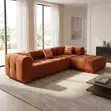 High Quality L Shaped Corner Sofa - Brown - 4