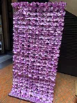 Purple Artificial Privacy Fence - 1