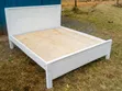 Kitanda cha Mbao Nyeupe cha Kisasa cha Heavy-Duty 5x6 - 1