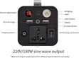 Portable Solar Generator & Power Station - Rechargeable Backup - 5