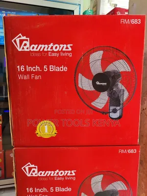 Ramtons 16-Inch 5-Blade Wall Fan (RM/683)