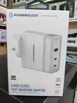 Powerology Lunex Series 100W PD Fast Charging Adapter (PWFC1029BWH) - 2