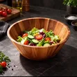 ACE Acacia Wood Kneading & Salad Bowl - 2