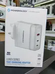 Powerology Lunex Series 3-Port Fast Charging Adapter - White - 1