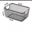 Mesh Plastic Baskets with Wooden Handles - 3