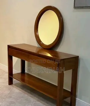 Meza ya Konsoli ya Mahogany