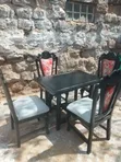 Seti ya Dinning Mpya ya Mstatili - Nyeusi - 2