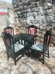 Seti ya Dinning Mpya ya Mstatili - Nyeusi - 4