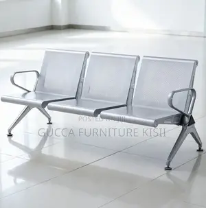 Heavy Gauge Metallic 3-Way Airport Bench