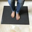 90x60cm Black Anti-Fatigue Bubble Mat for Office - 1