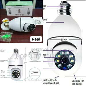 Wifi Panorama Bulb Camera V380Pro
