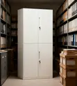 4 Door Lockable Metallic Storage Locker Box - 1