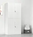 4 Door Lockable Metallic Storage Locker Box - 4