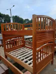 Kitanda Kipya cha Double Decker cha Mahogany 4x6 - 2