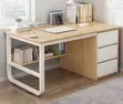 Custom Home Office Computer Desk na Uhifadhi - 3