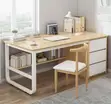 Custom Home Office Computer Desk na Uhifadhi - 5