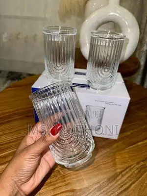 6 Pcs Retro Design Highball Glasses (410ml)
