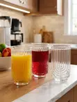 6 Pcs Retro Design Highball Glasses (410ml) - 2