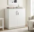Kabati la Ofisi la Credenza Nyeupe lenye Milango 2 - 2
