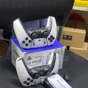 White 2-Player Retro Game Stick 20000+ Michezo 4K HDMI