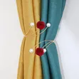 Adjustable Pearl Butterfly Flower Curtain Tiebacks - 5