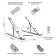 Adjustable Portable Foldable Aluminium Laptop Stand - 2