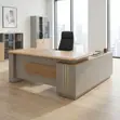 1.8m Executive Brown Office Desk - 1