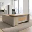 1.8m Executive Brown Office Desk - 4