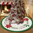 2026 Christmas Tree Skirt - Round Decorative Floor Mat - 1